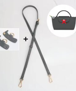 Sangle d’épaule universelle pour sac Longchamp – Kit 3 pièces "Gris"