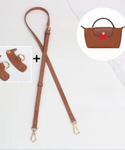 Sangle d’épaule universelle pour sac Longchamp – Kit 3 pièces "Marron"