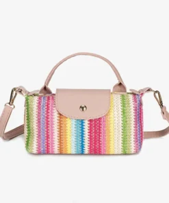 Collection Bohème : Mini Sac à Main "Arc-en-ciel"