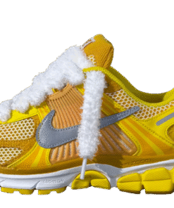 Nike Vomero 5 Yellow Custom Fluffy Laces