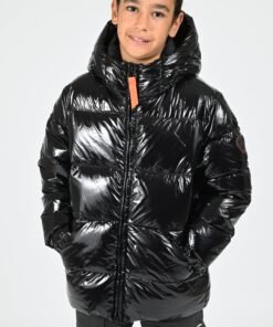 Doudoune brillante Little Vianney Bright noir