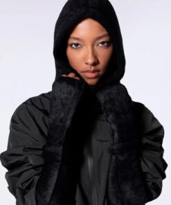 Cagoule mixte enveloppante façon mohair Bidou-R