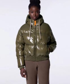 Doudoune courte brillante Nine