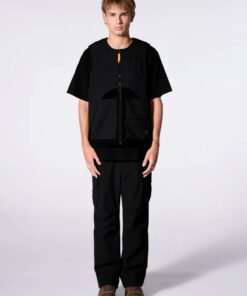 Veste bicolore sans manches en polaire Sakae